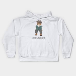 Cat cowboy Kids Hoodie